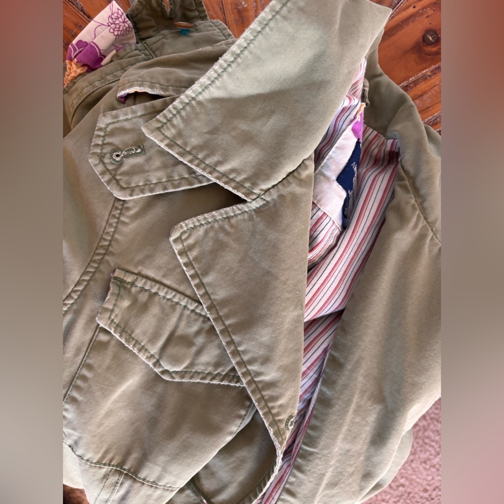 EUC American Eagle Outfitters Women's Olive Jacket - Picture 9 of 12